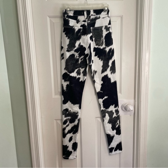 WeWoreWhat Stiletto Slit Skinny Animal Print denim ladies size 25 ladies Revolve - Picture 5 of 7